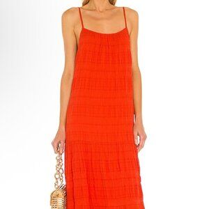 $125 retail BB Dakota Red Maxi Dress | Spaghetti Strap Gauze Sundress | Size L